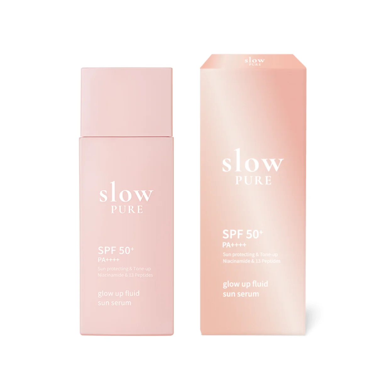 Ser pentru protectie solara SPF50+ PA++++ Glow Up Fluid Sun, 50ml, Slowpure