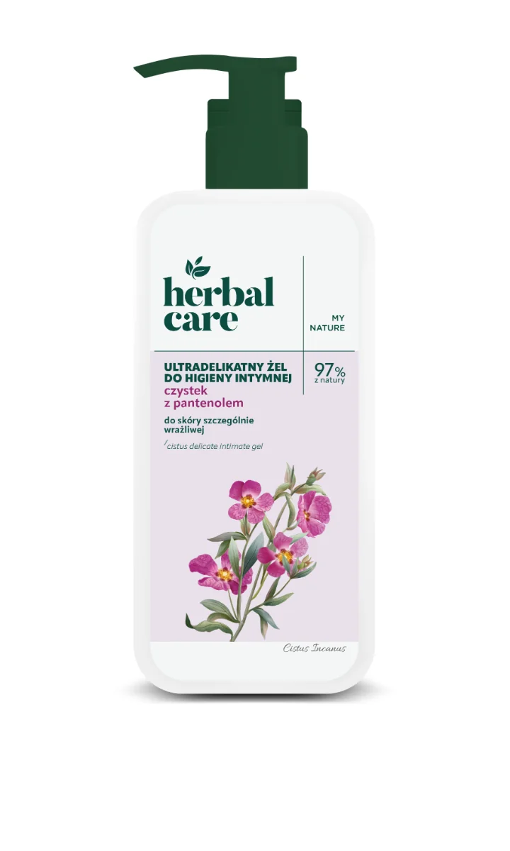 Gel intim delicat cu extract de cistus si pantenol Herbal Care, 330ml, Farmona