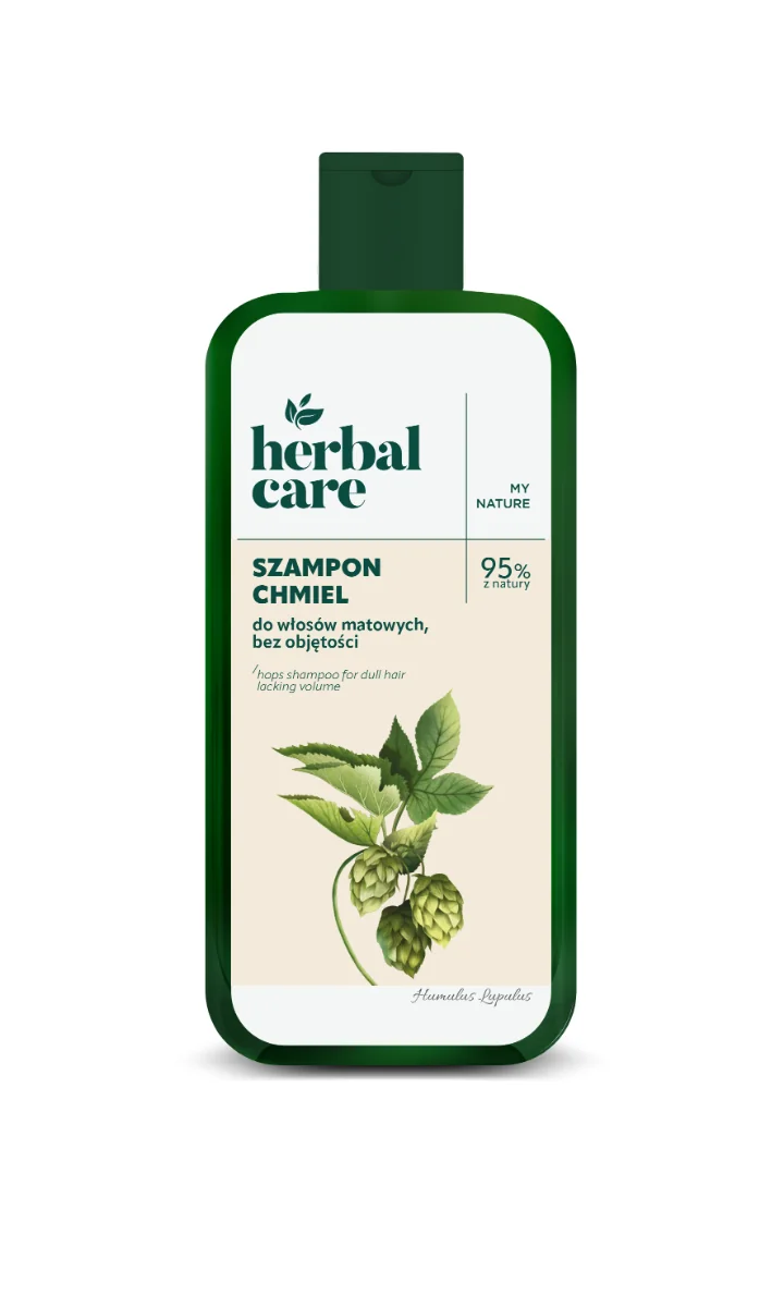 Sampon cu extract de hamei pentru par tern si lipsit de volum Herbal Care, 330ml, Farmona