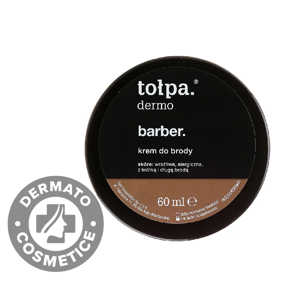 Crema pentru barba Dermo Men, 60ml, Tolpa