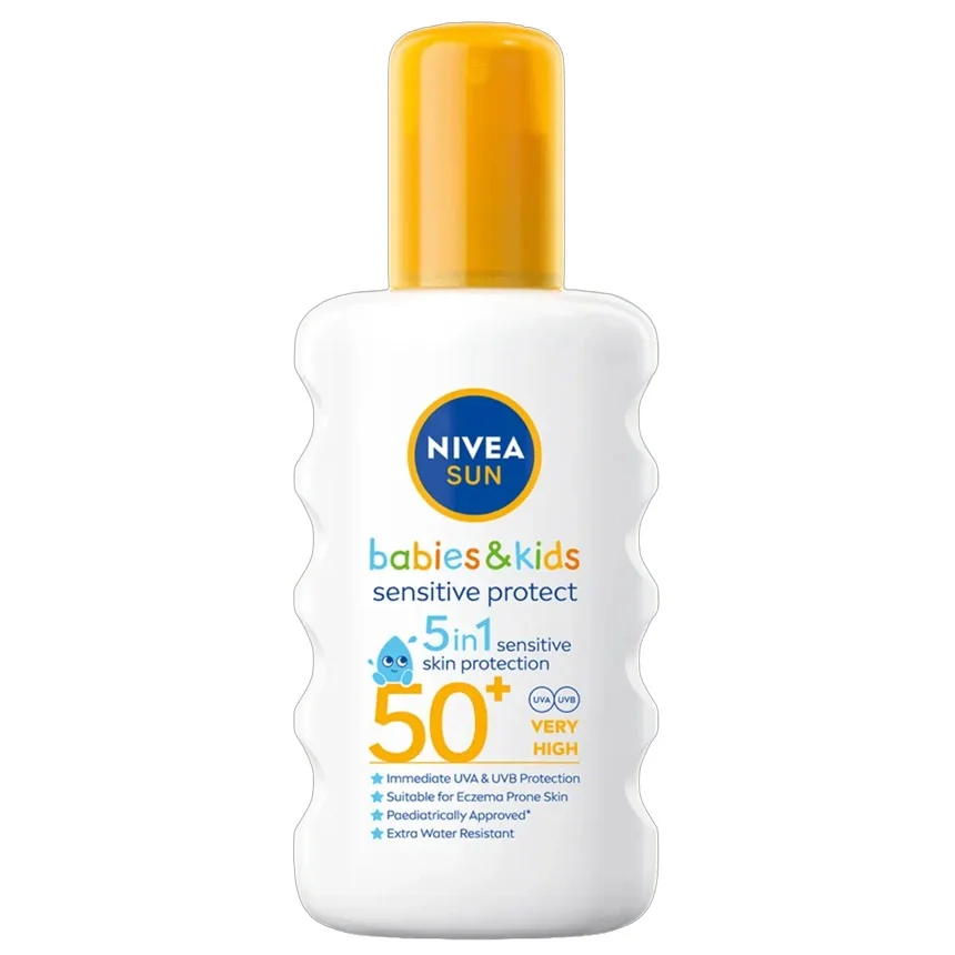 Spray pentru copii cu protectie solara SPF 50+ Sun Sensitive Protect, 200ml, Nivea