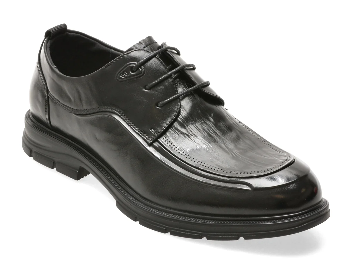 Pantofi eleganti EPICA negri, AH01N, din piele naturala