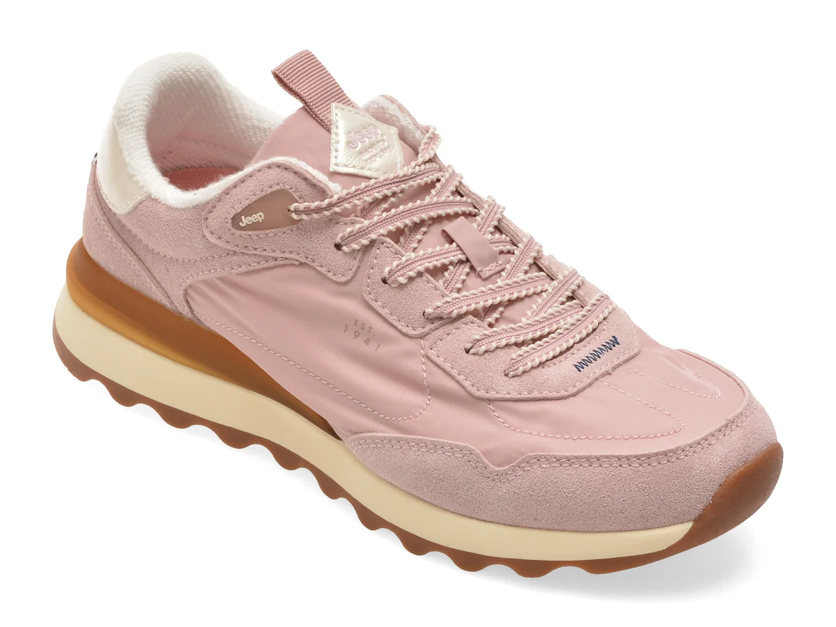 Pantofi sport JEEP roz, 61510, din material textil