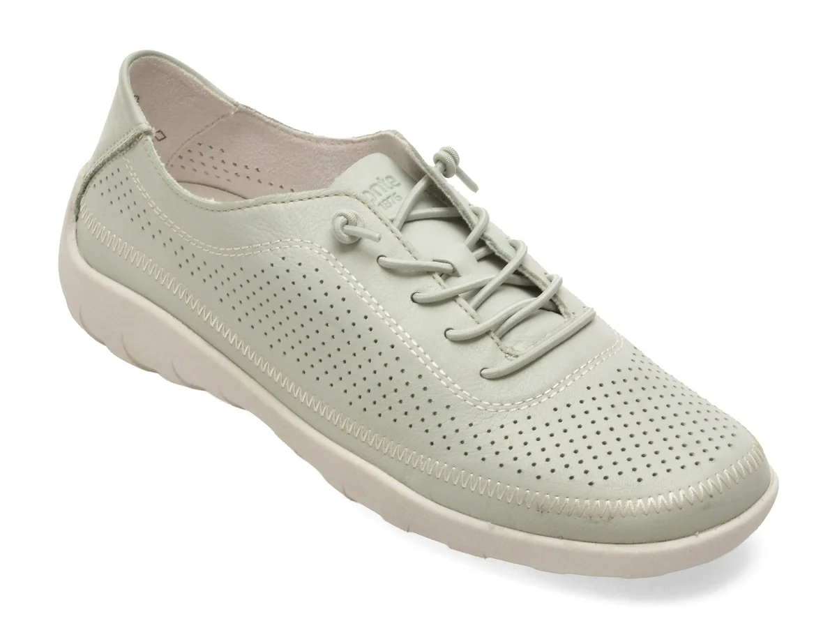 Pantofi REMONTE verzi, R3521, din piele naturala