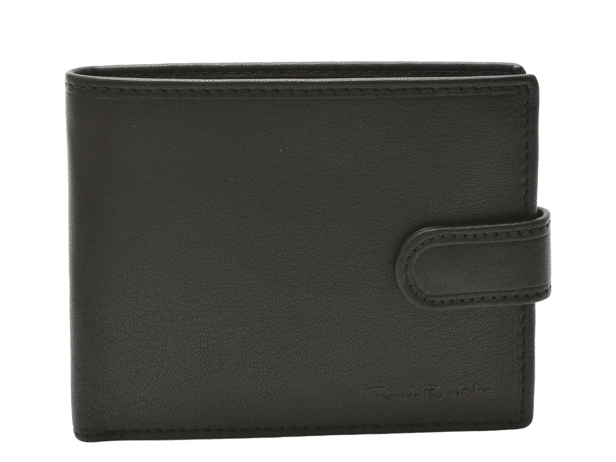 Portofel RENATO BALESTRA negru, CLASSIC, din piele naturala