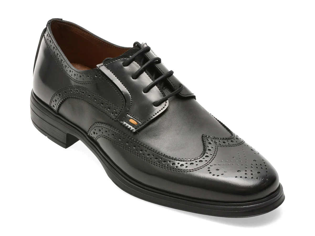 Pantofi eleganti BITE THE BULLET negri, RM122, din piele naturala