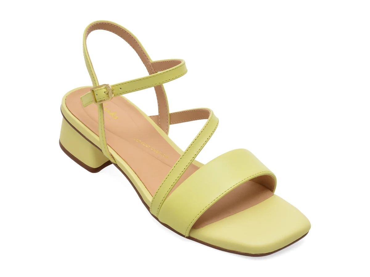 Sandale CLARKS verzi, SERINA 35 STRAP, din piele naturala
