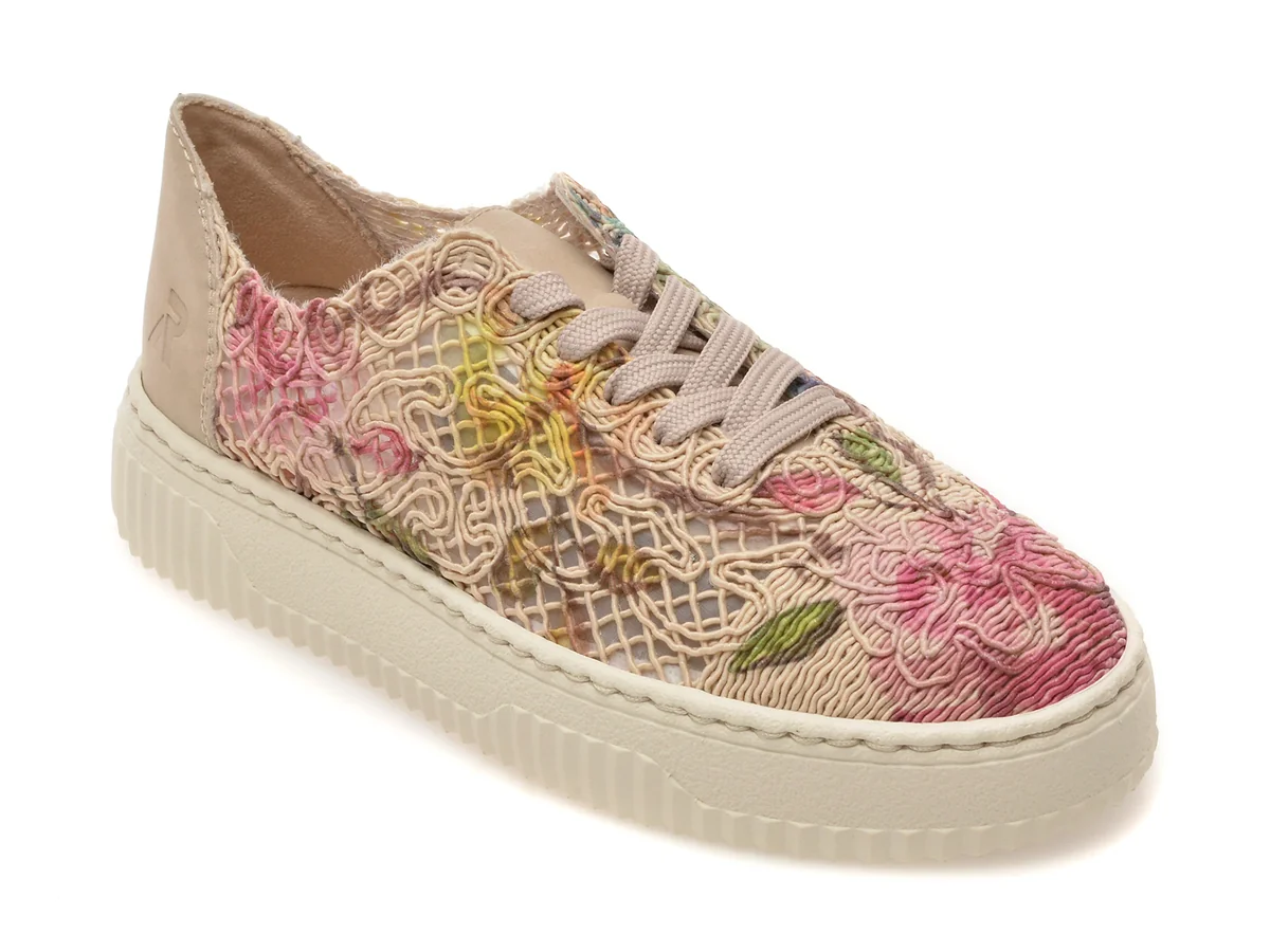 Pantofi RIEKER multicolor, N9919, din material textil