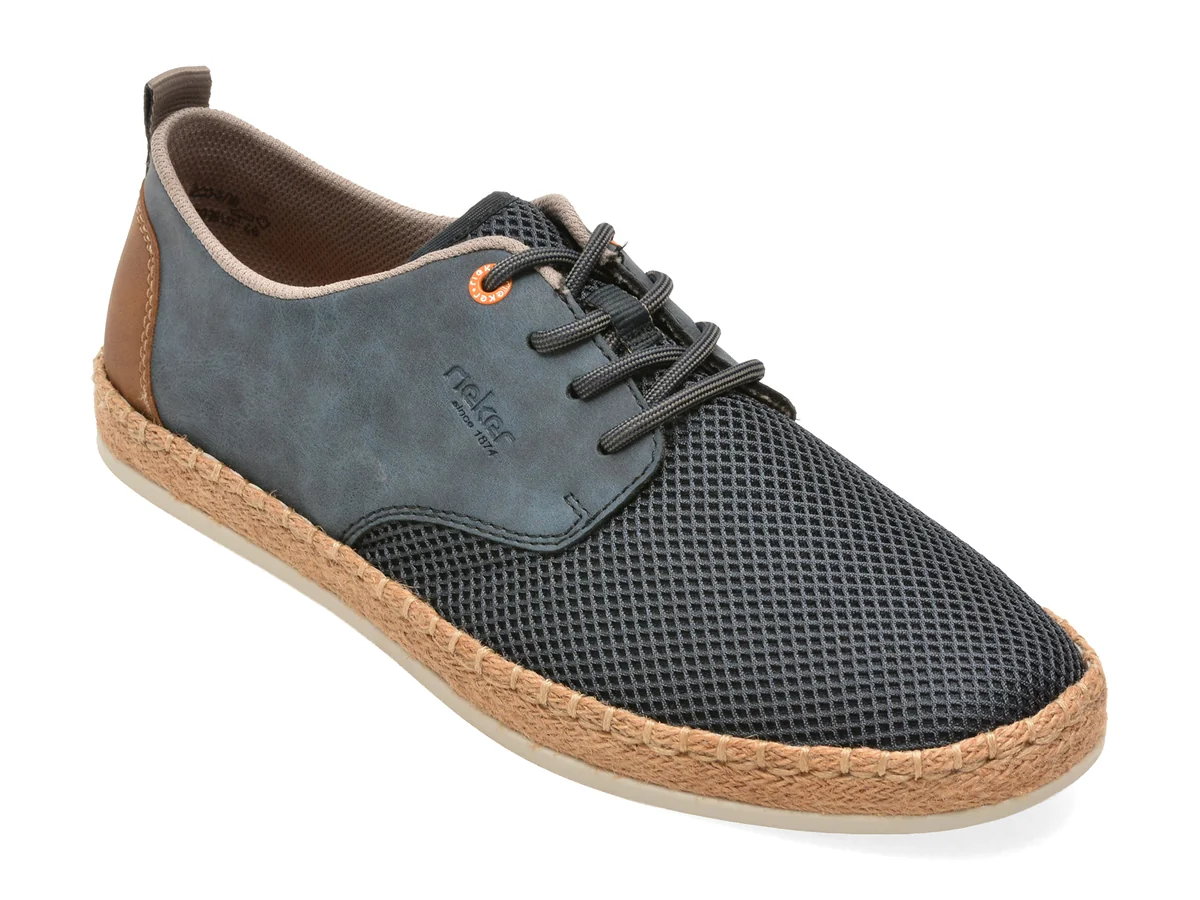 Pantofi RIEKER bleumarin, B2648, din material textil
