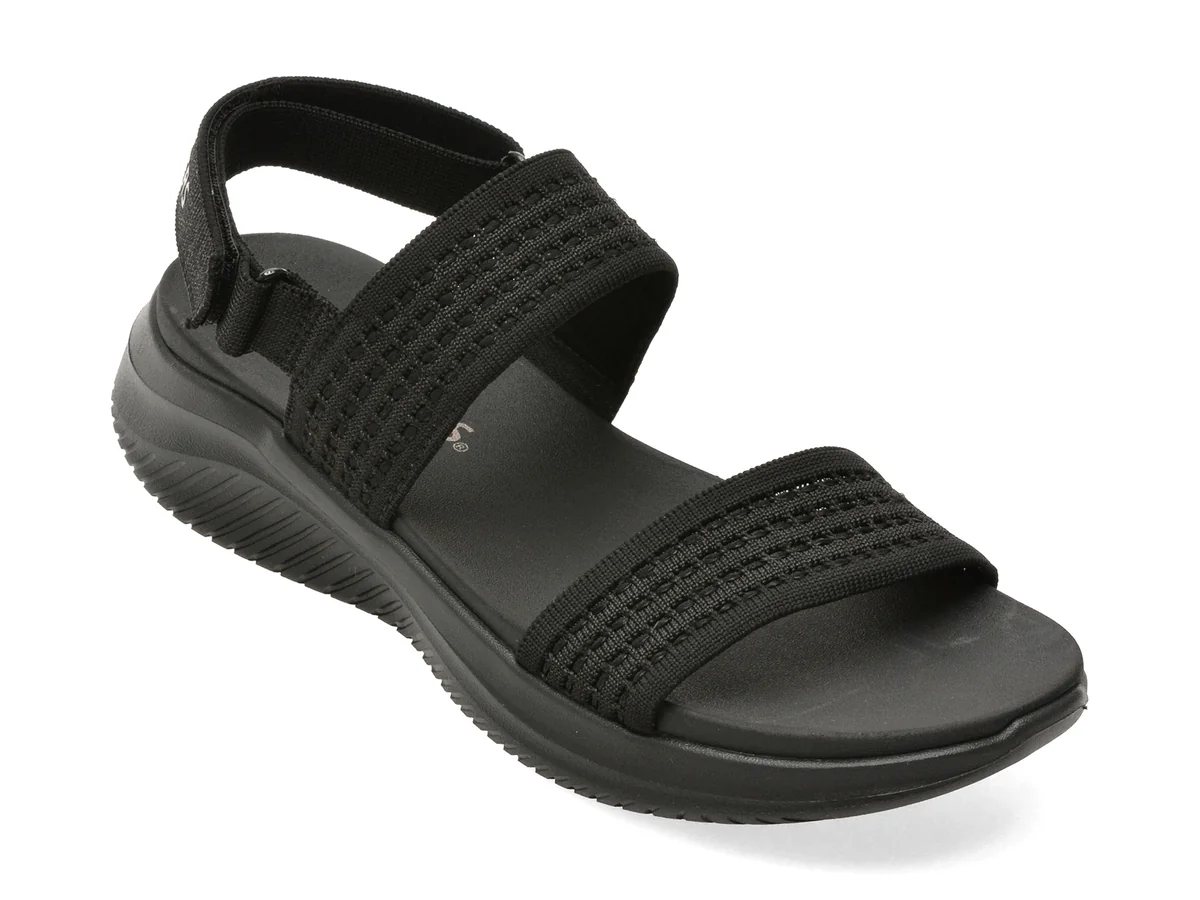 Sandale SKECHERS negre, KZULTRA FLEX 3.0, din material textil