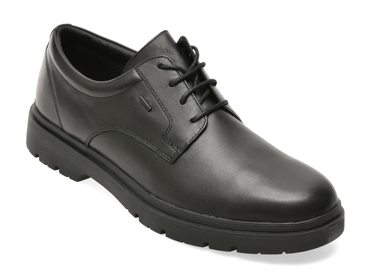 Pantofi GEOX negri, U46HNB, din piele naturala