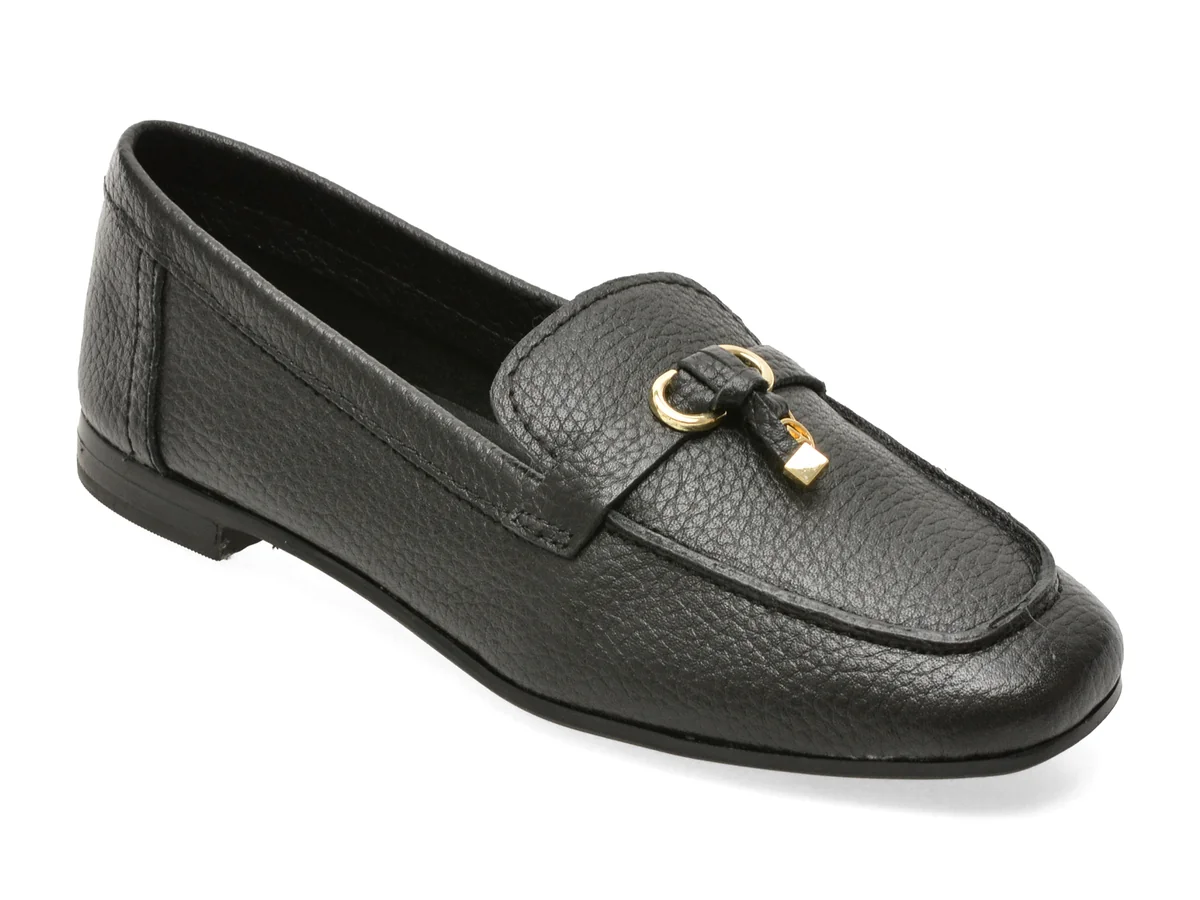 Mocasini ALDO negri, YBILIDE 007, din piele naturala