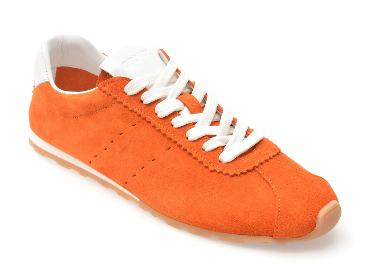 Pantofi Sport GRYXX Portocalii, 1300351, Din Piele Naturala