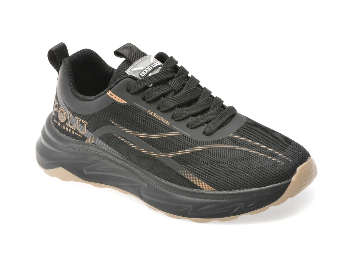 Pantofi Sport Fashion Negri, 83062, Din Material Textil