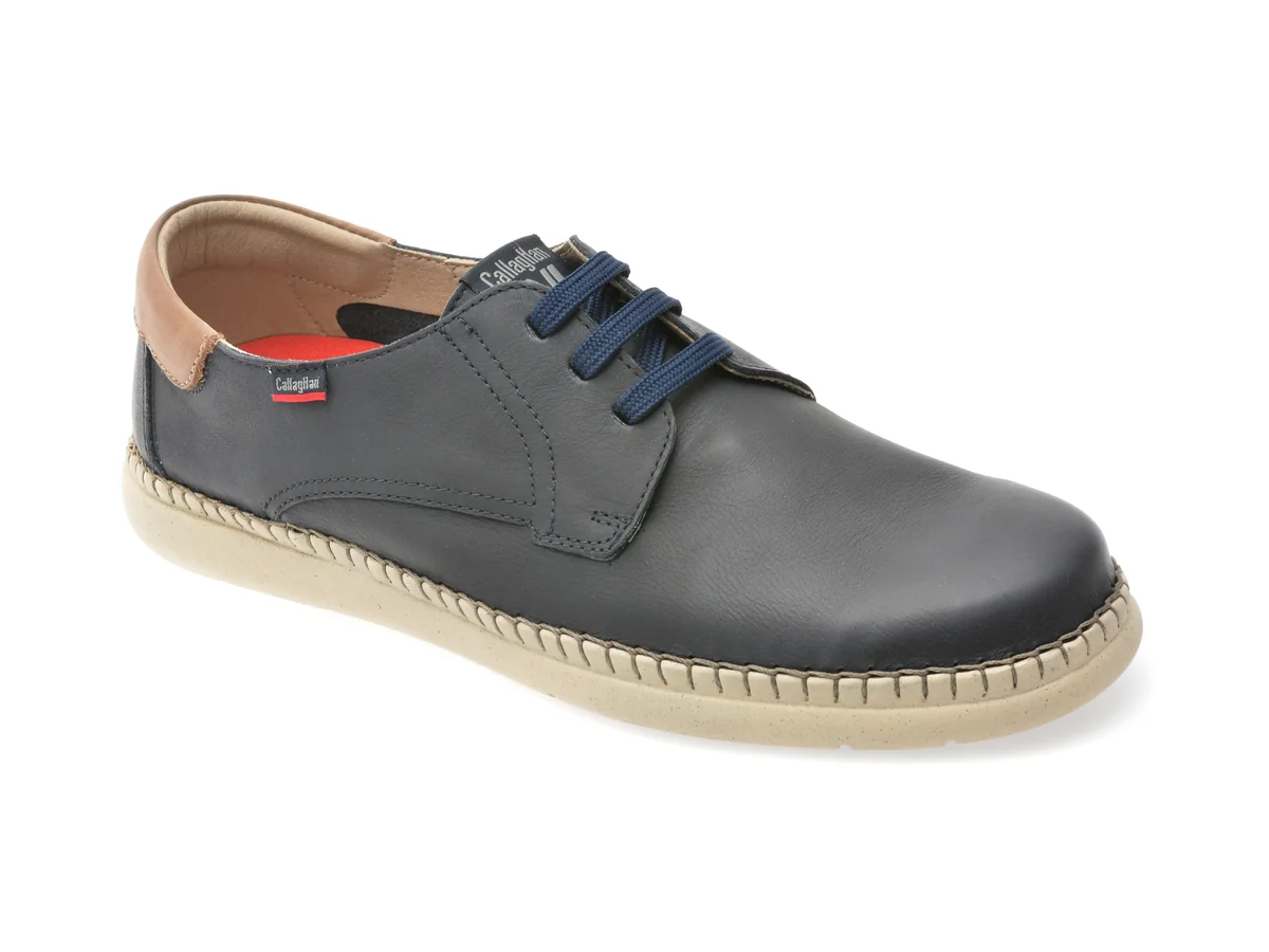 Pantofi Callaghan Bleumarin, 57603, Din Piele Naturală
