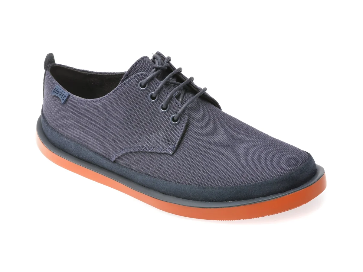 Pantofi Camper Bleumarin, WAGON, Din Material Textil