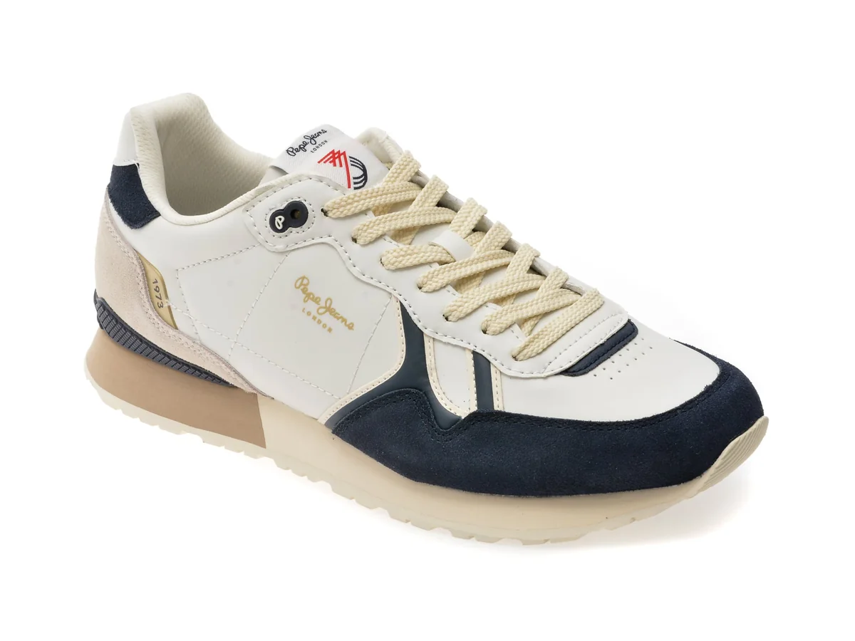 Pantofi Sport Pepe Jeans Albi, Brit Ivy, Din Piele Ecologică