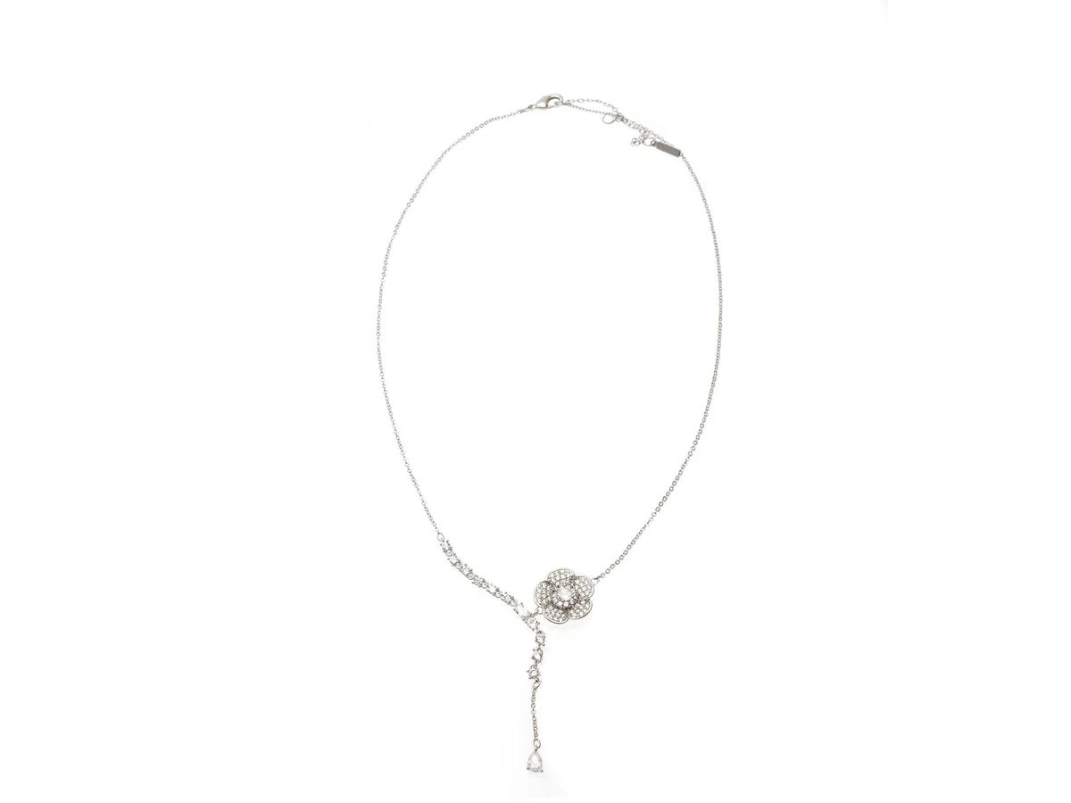Colier Aldo Argintiu, FLOWERTEAR 973, Din Metal