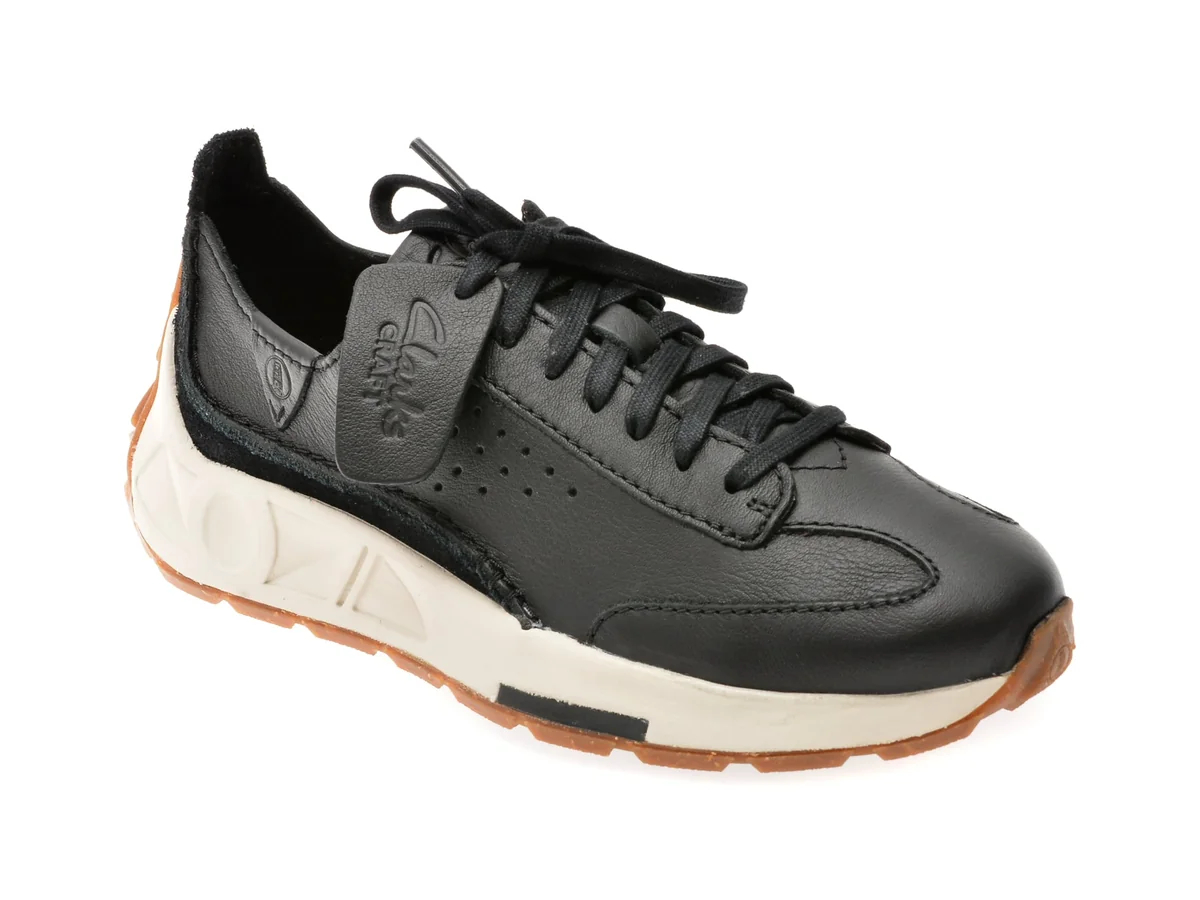 Pantofi Sport Clarks Negri, CRAFT SPEED, Din Piele Naturală