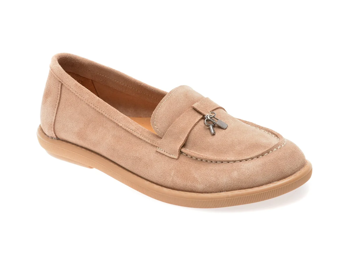 Mocasini GRYXX Bej, 617871, Din Piele Intoarsa