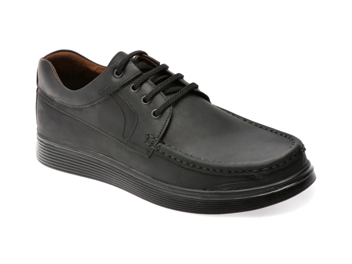 Mocasini Bite The Bullet Negri, TUR80, Din Piele Naturala