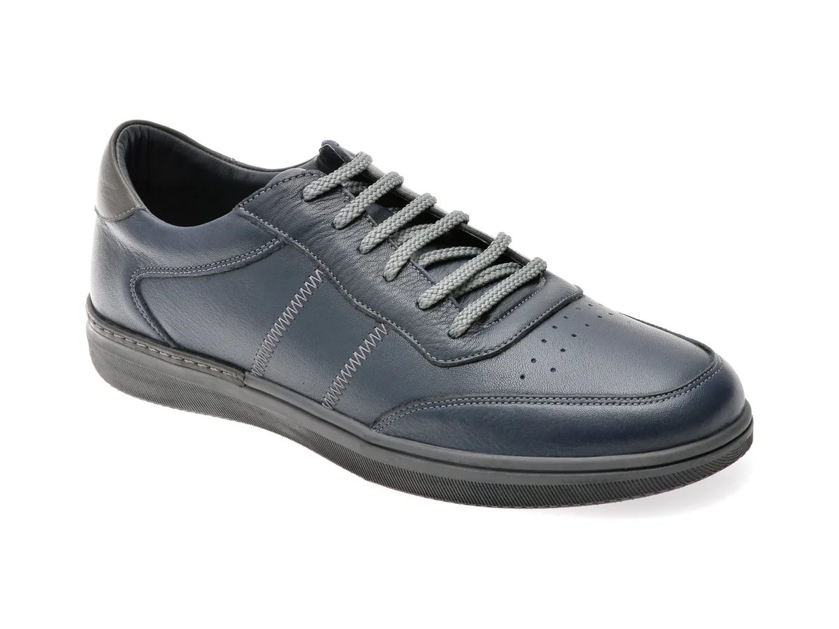 Pantofi Sport Bite The Bullet Bleumarin, 3421, Din Piele Naturala