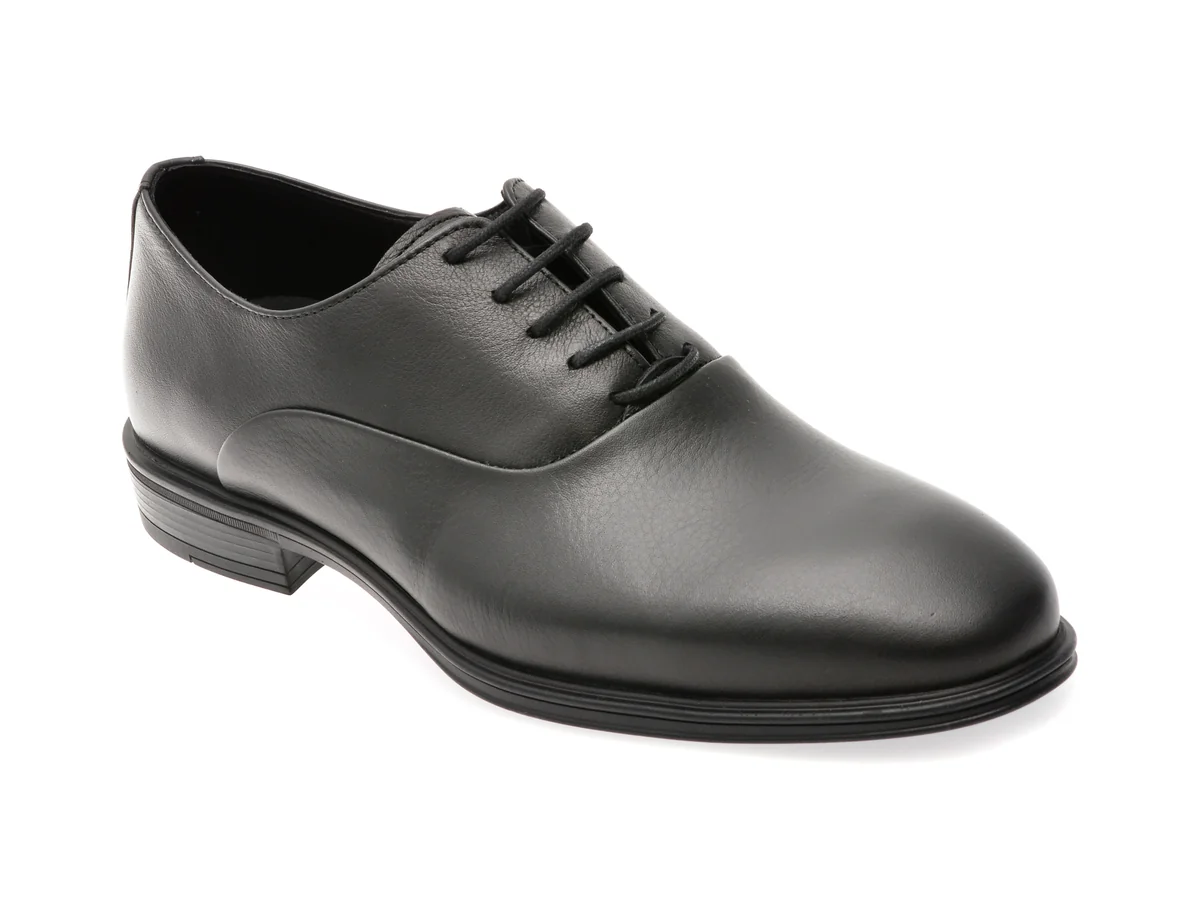 Pantofi Eleganti Otter Negri, 40031, Din Piele Naturala