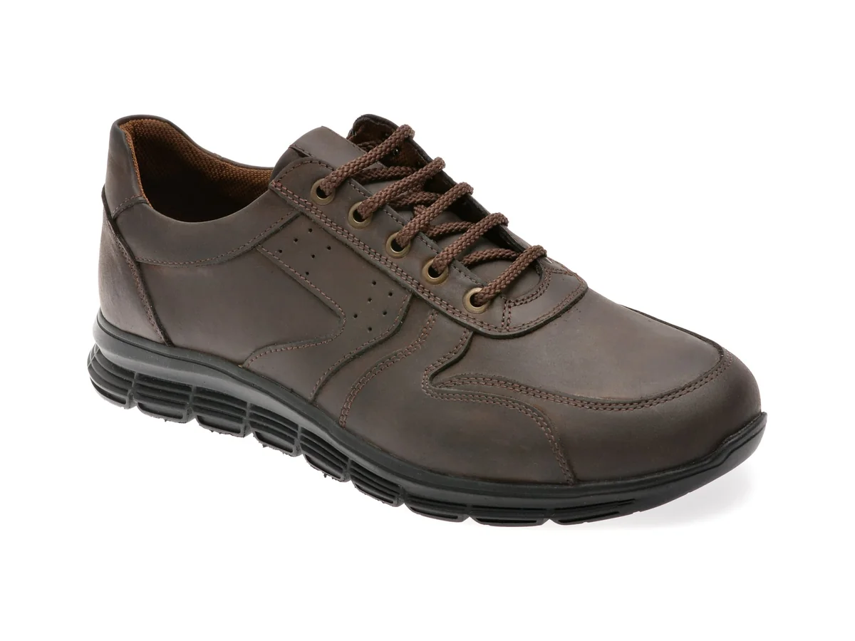 Pantofi Sport Bite The Bullet Maro, TUR46, Din Piele Naturala