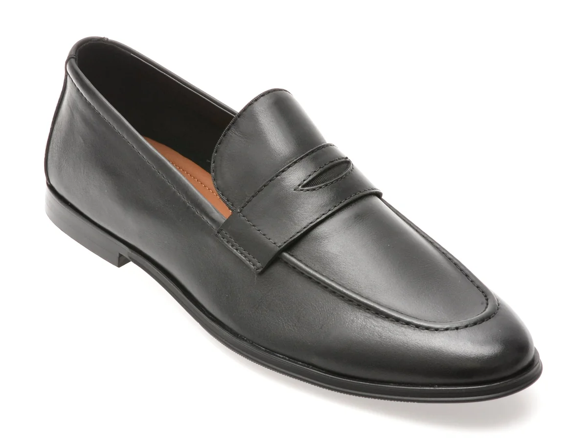 Mocasini Eleganti ALDO Negri, JOURNEY 001, Din Piele Naturala