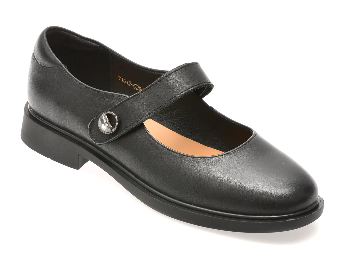 Pantofi Gryxx Negri, 1012C25, Din Piele Naturala