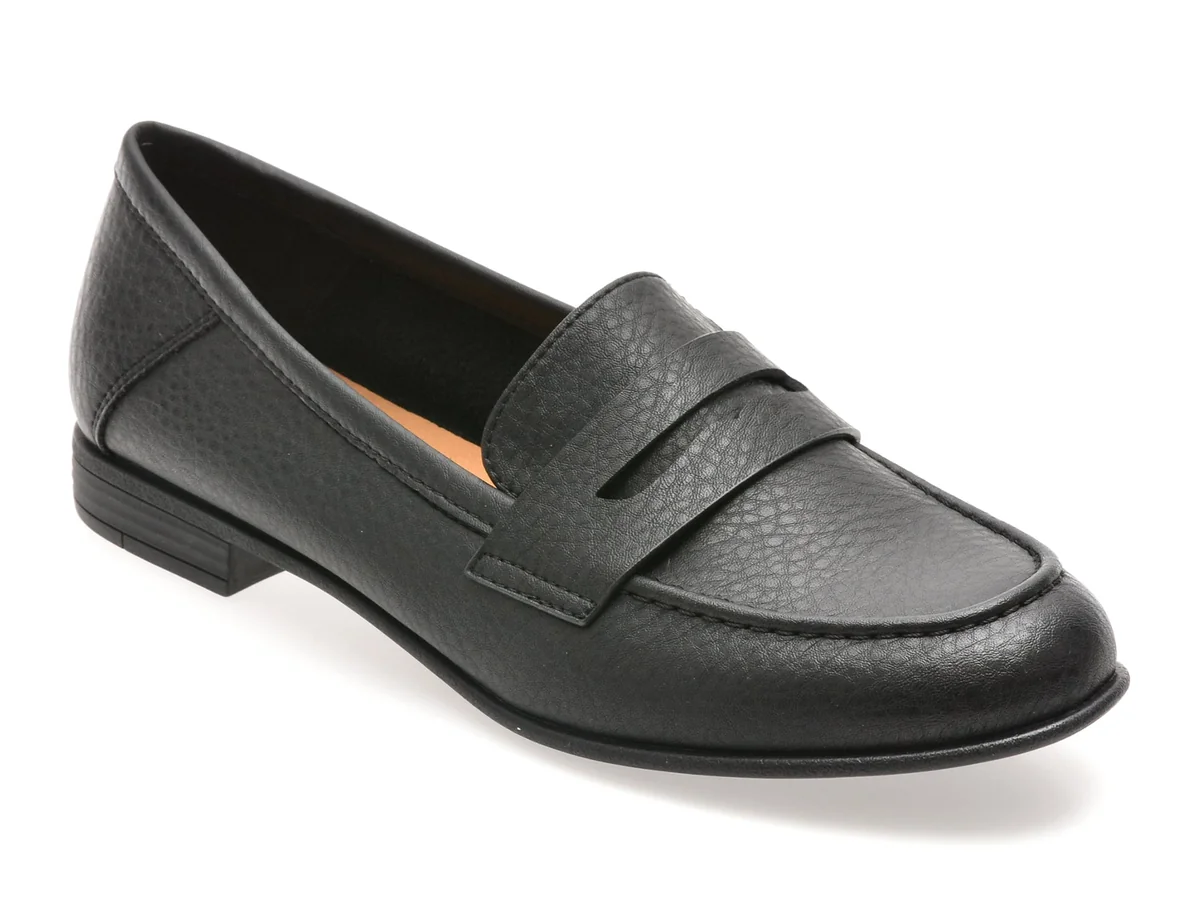 Mocasini Flavia Passini Negri, V706G16, Din Piele Naturală