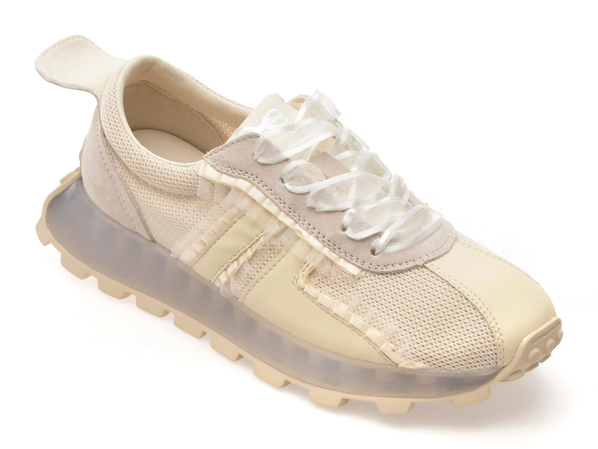 Pantofi Sport Flavia Passini Bej, 23003, Din Material Textil