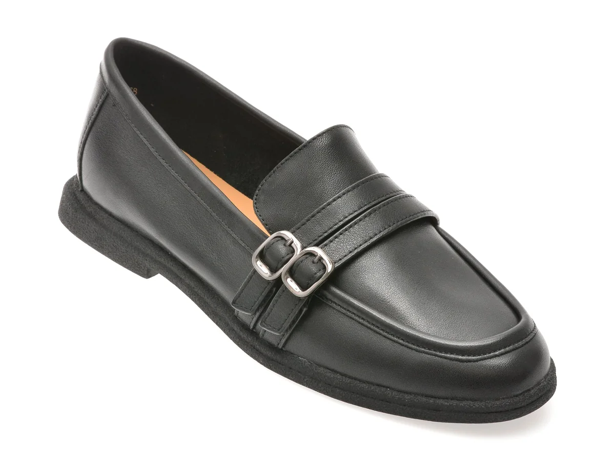 Mocasini Epica Negri, 1197D30, Din Piele Naturală