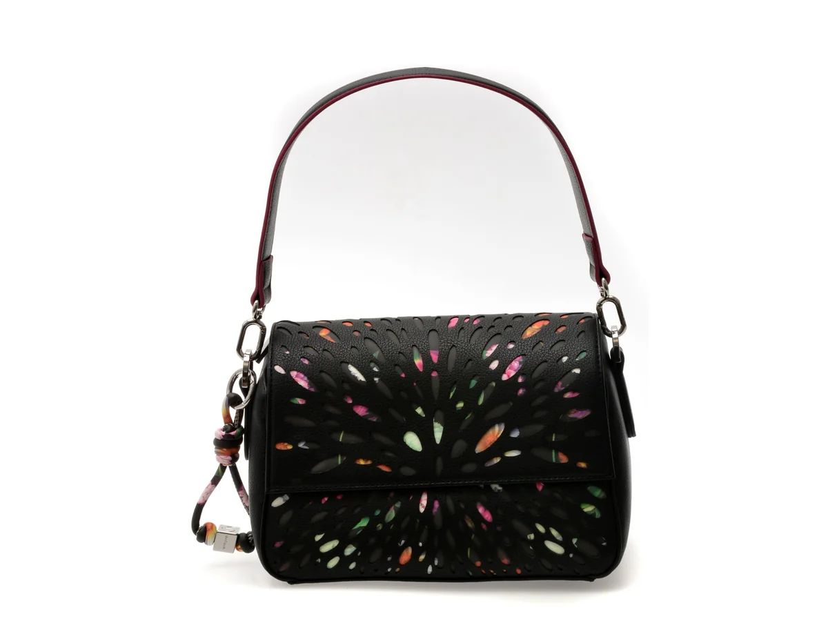 Geanta Desigual Neagra, SAXP90, Din Piele Ecologica