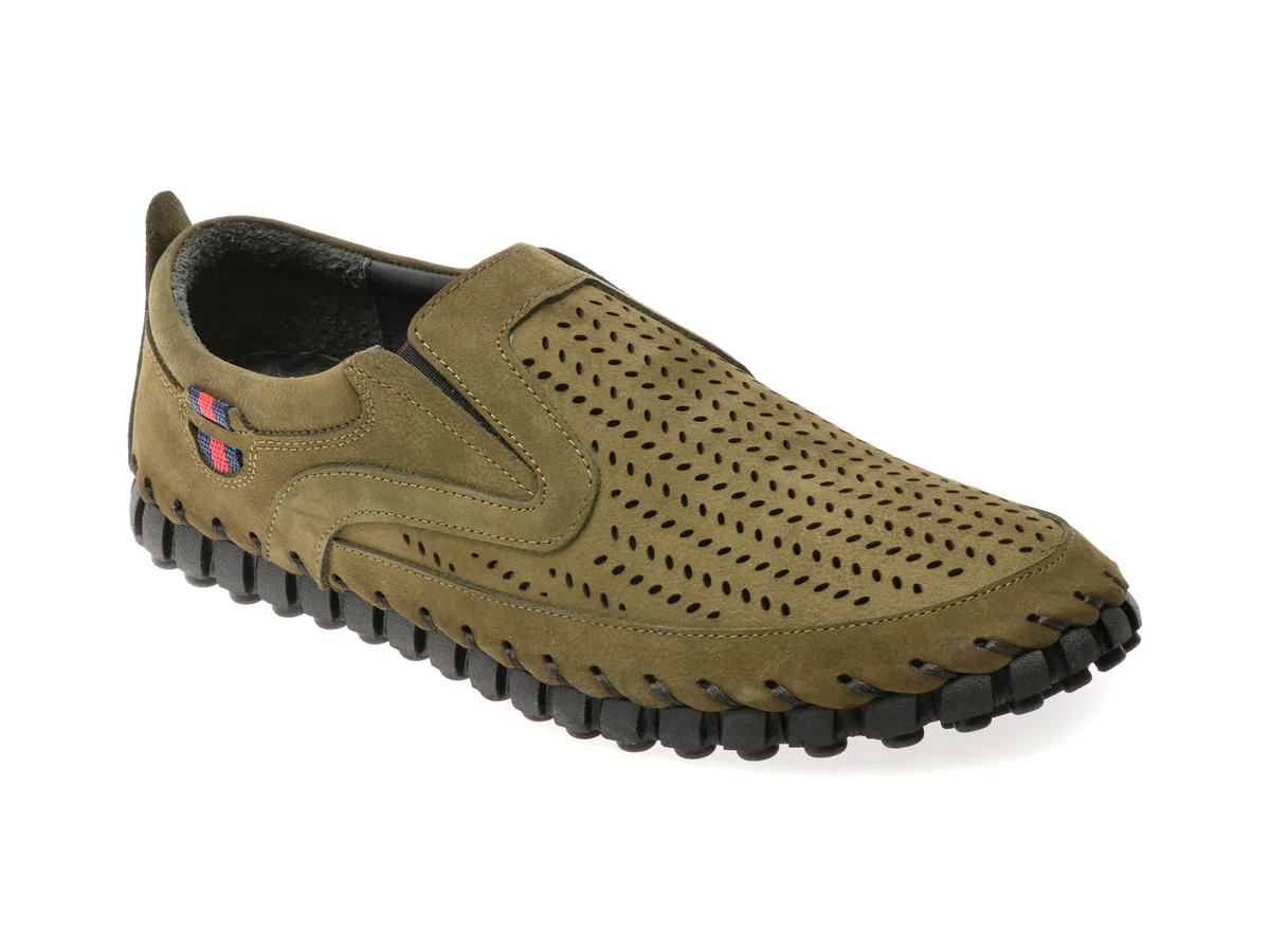 Pantofi Gryxx Kaki, 7117908, Din Nabuc