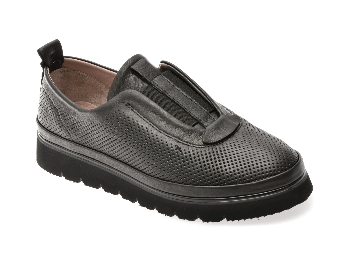Pantofi GRYXX Negri, 1460203, Din Piele Naturala