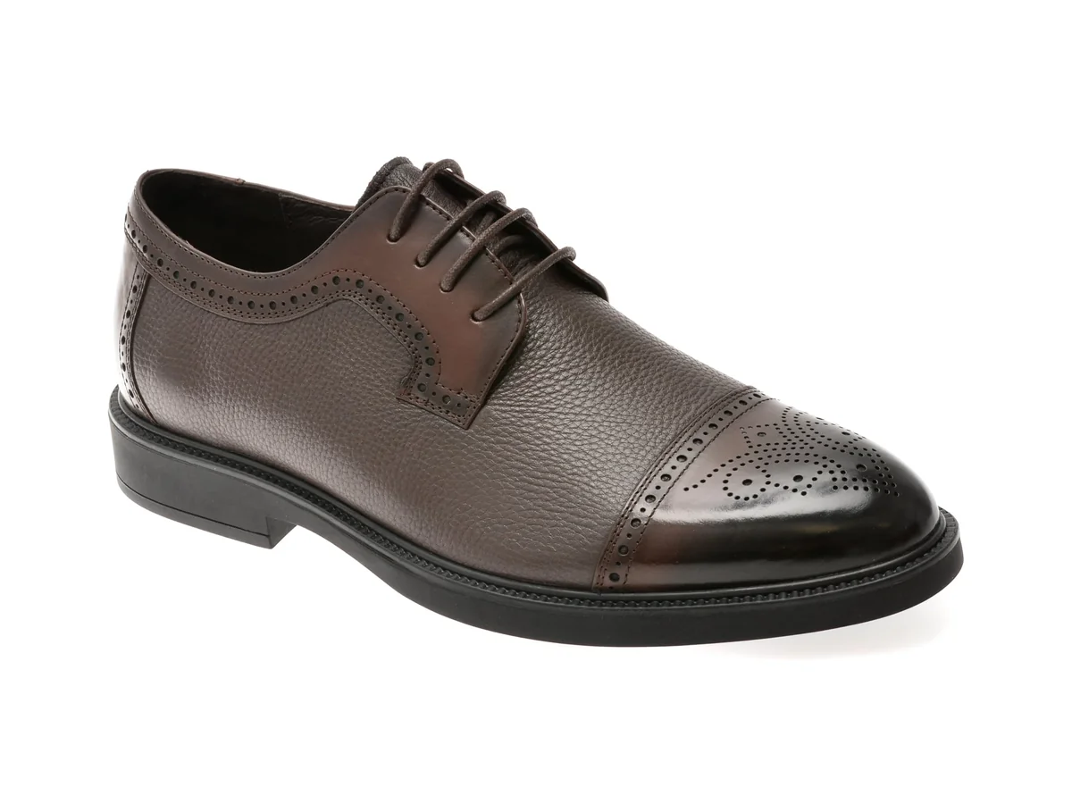 Pantofi Eleganți Otter Maro, 30008, Din Piele Naturală