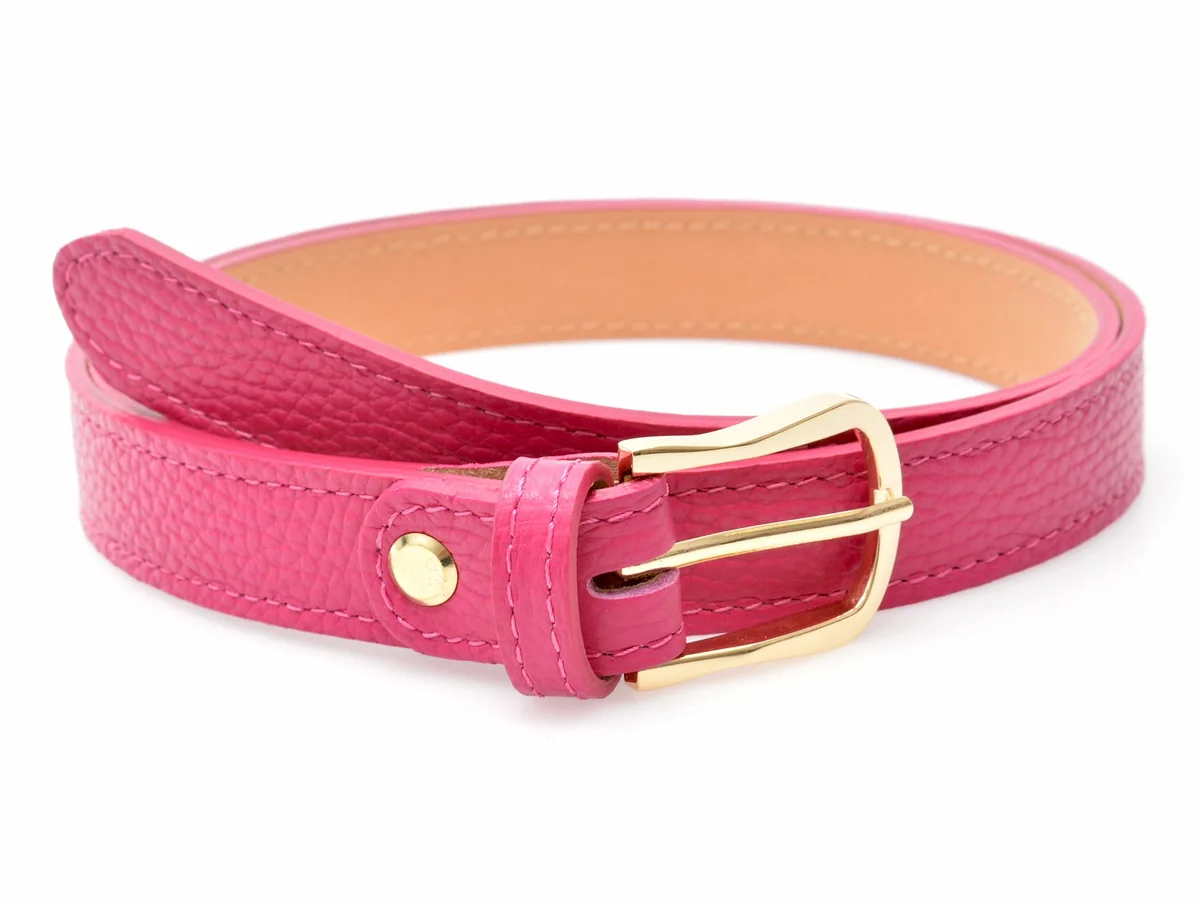 Curea Epica Fucsia, F33, Din Piele Naturala