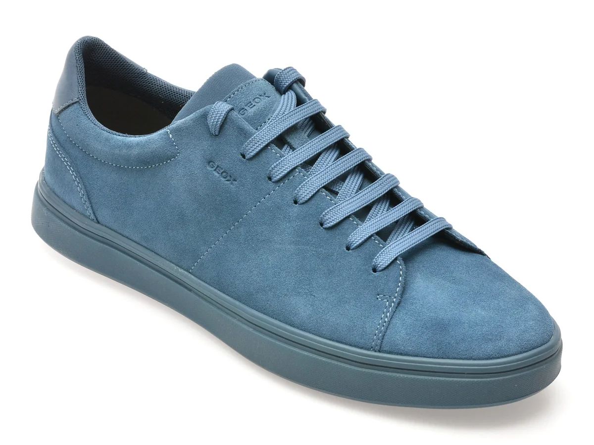 Pantofi Sport Geox Albastri, U55LDA, Din Piele Intoarsa