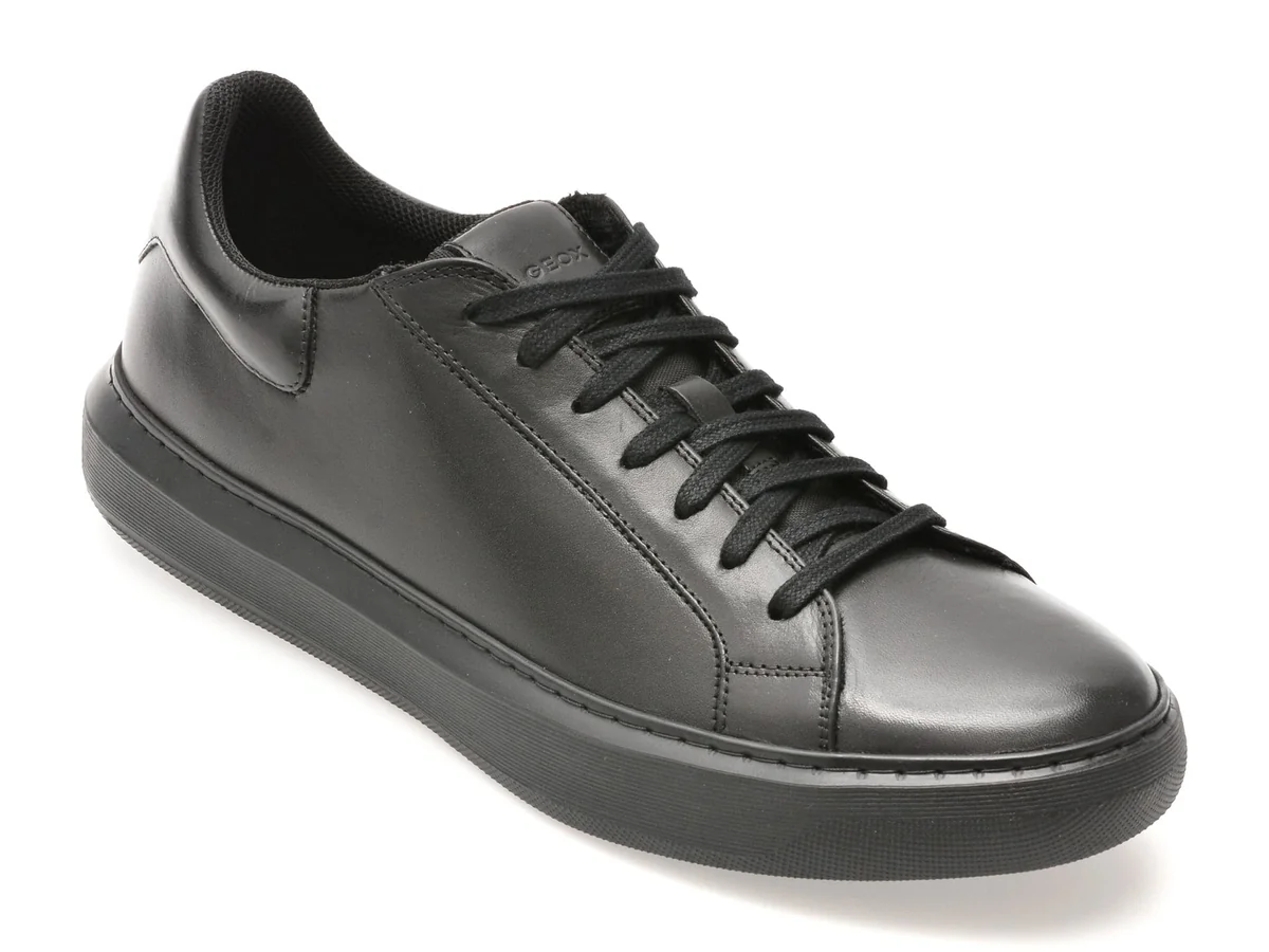 Pantofi Sport Geox Negri, U455WD, Din Piele Naturala
