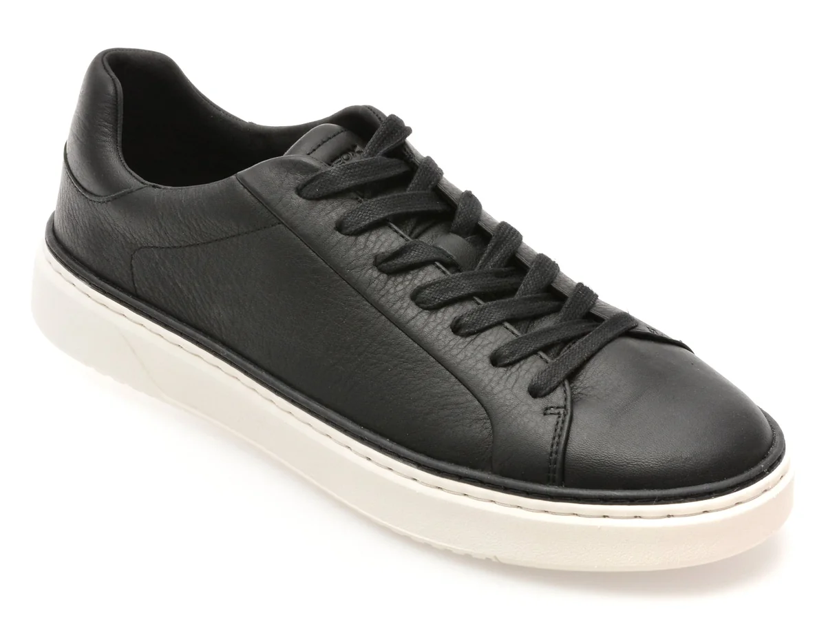 Pantofi Sport Geox Negri, U46HPA, Din Piele Naturala