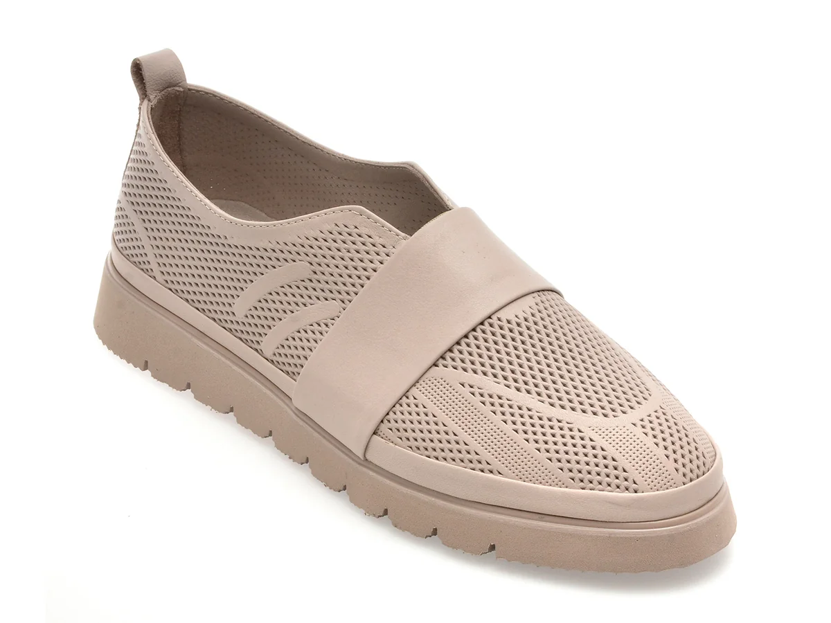 Pantofi Image Gri, 146CM14, Din Piele Naturala