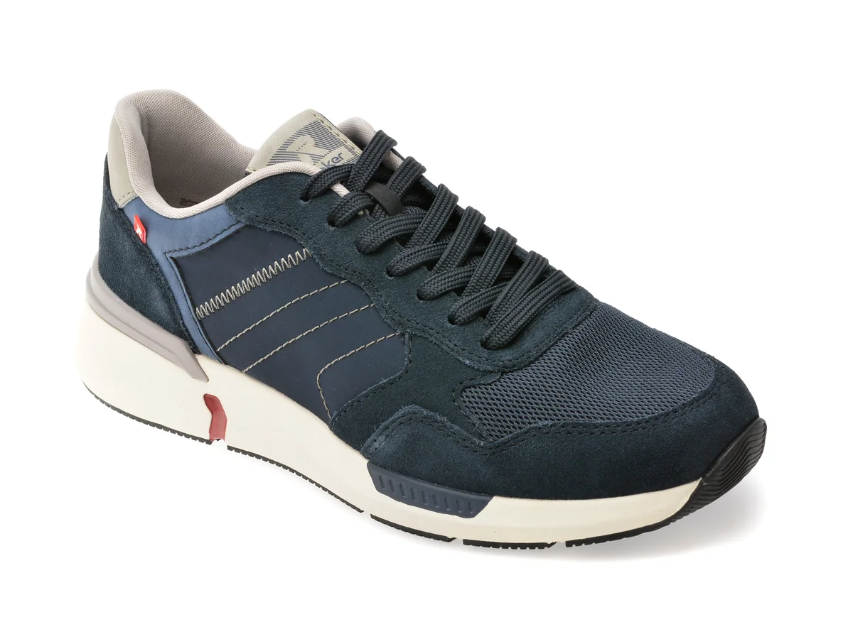 Pantofi Sport Rieker Bleumarin, U1401, Din Material Textil