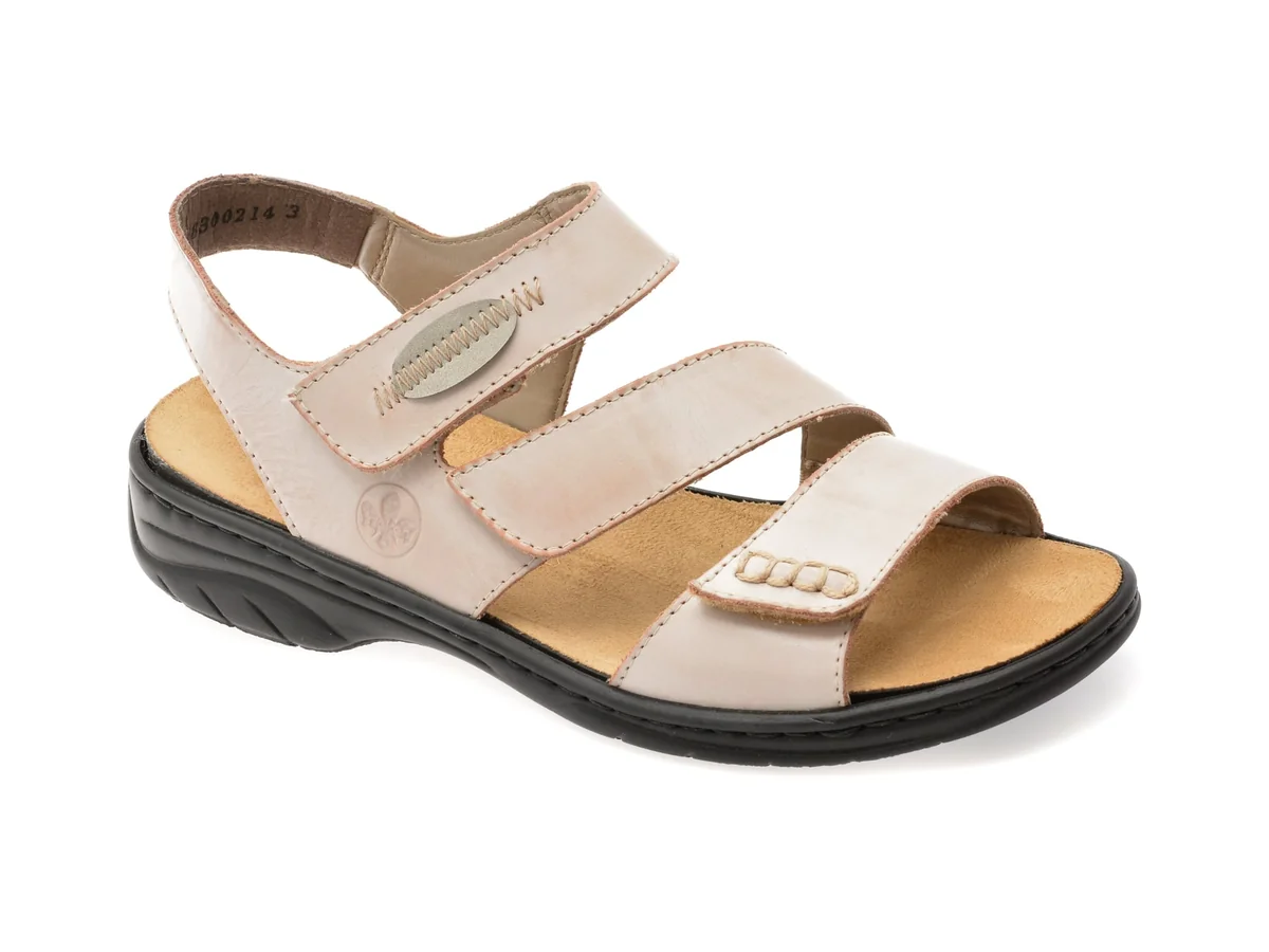 Sandale Rieker Gri, 64573, Din Piele Naturala