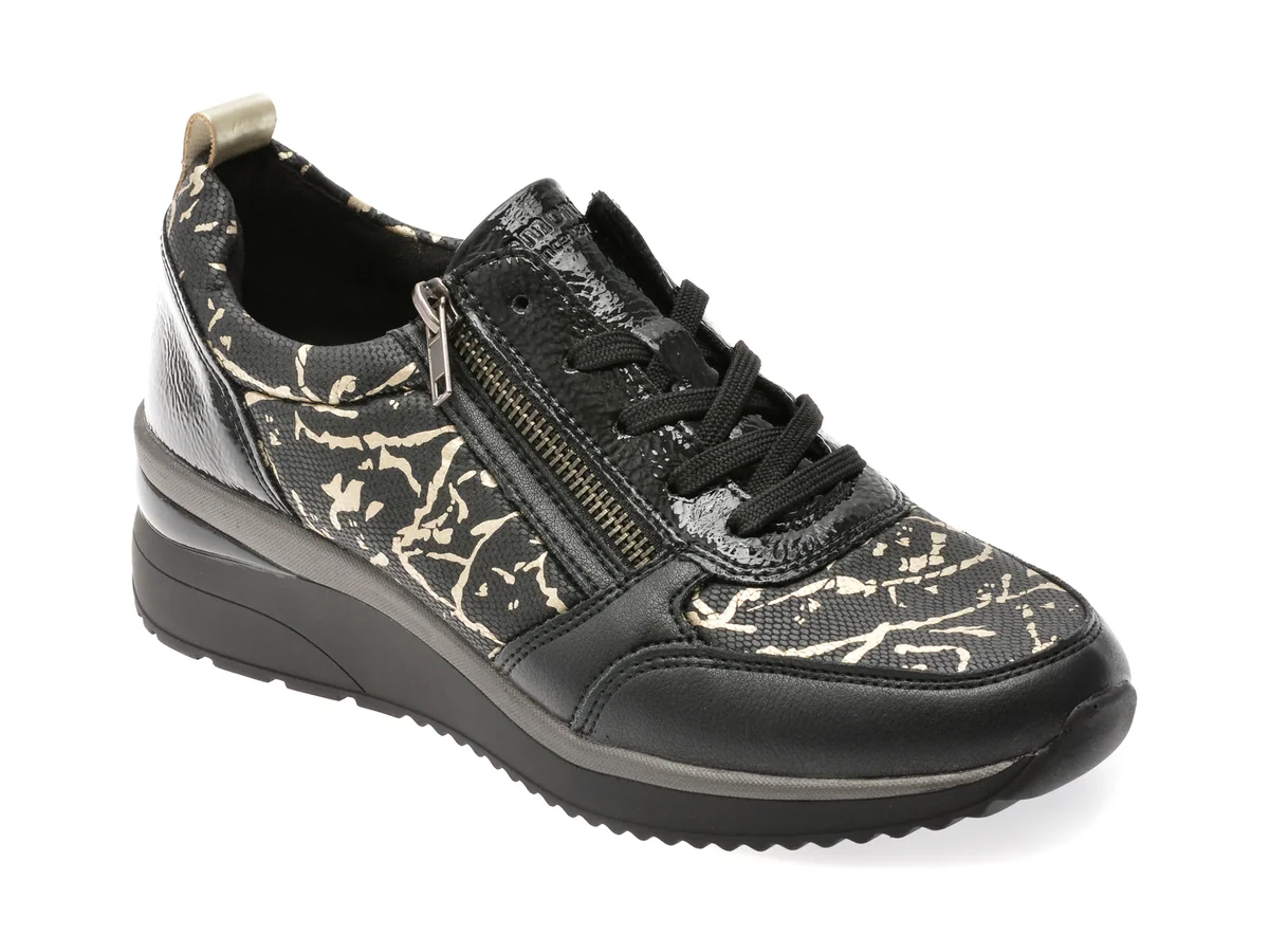 Pantofi Sport Remonte Negri, D2401, Din Material Textil