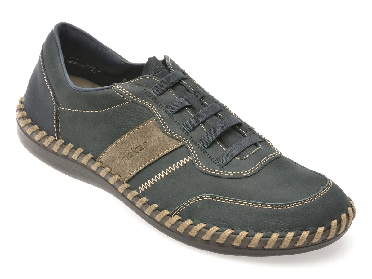 Pantofi Rieker Bleumarin B2468 Din Piele Naturala