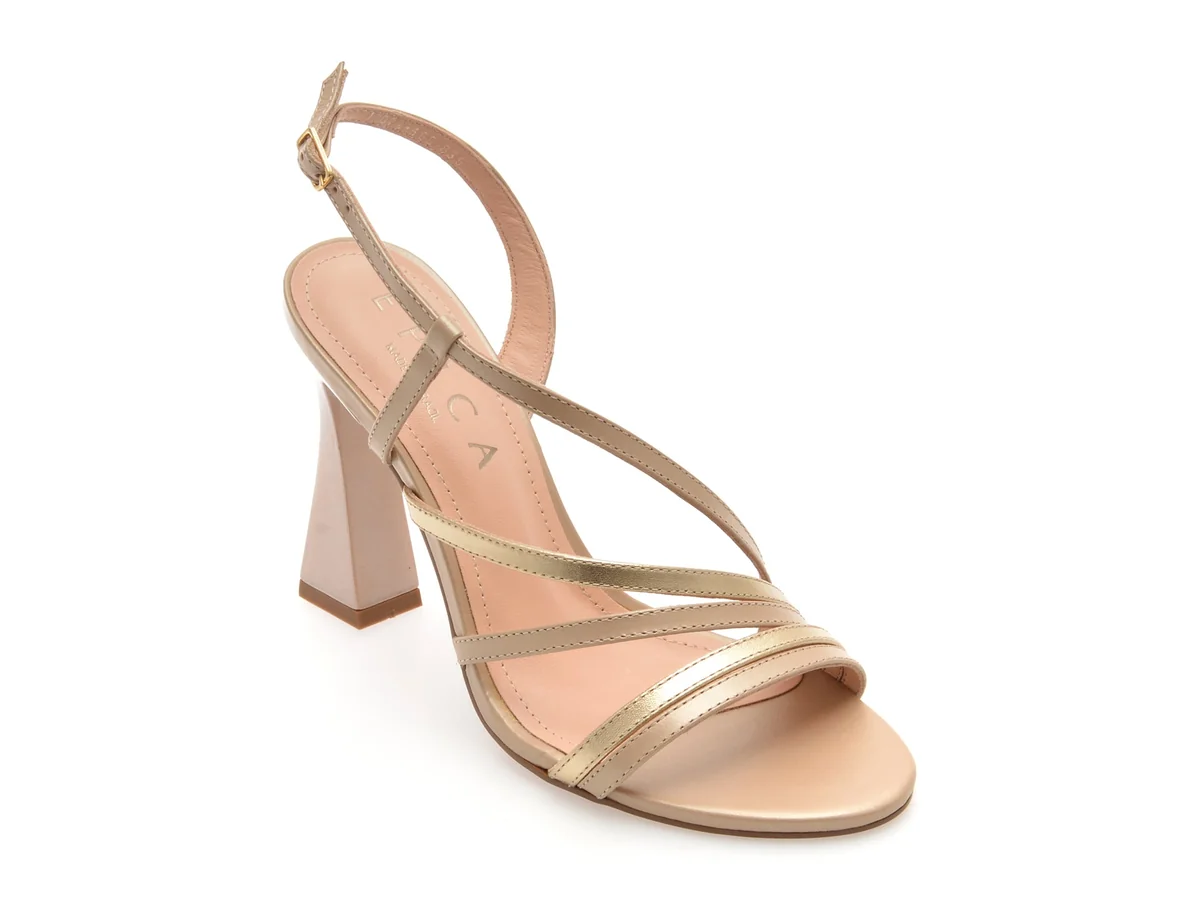 Sandale Elegante Epica Nude, 1007835, Din Piele Naturala
