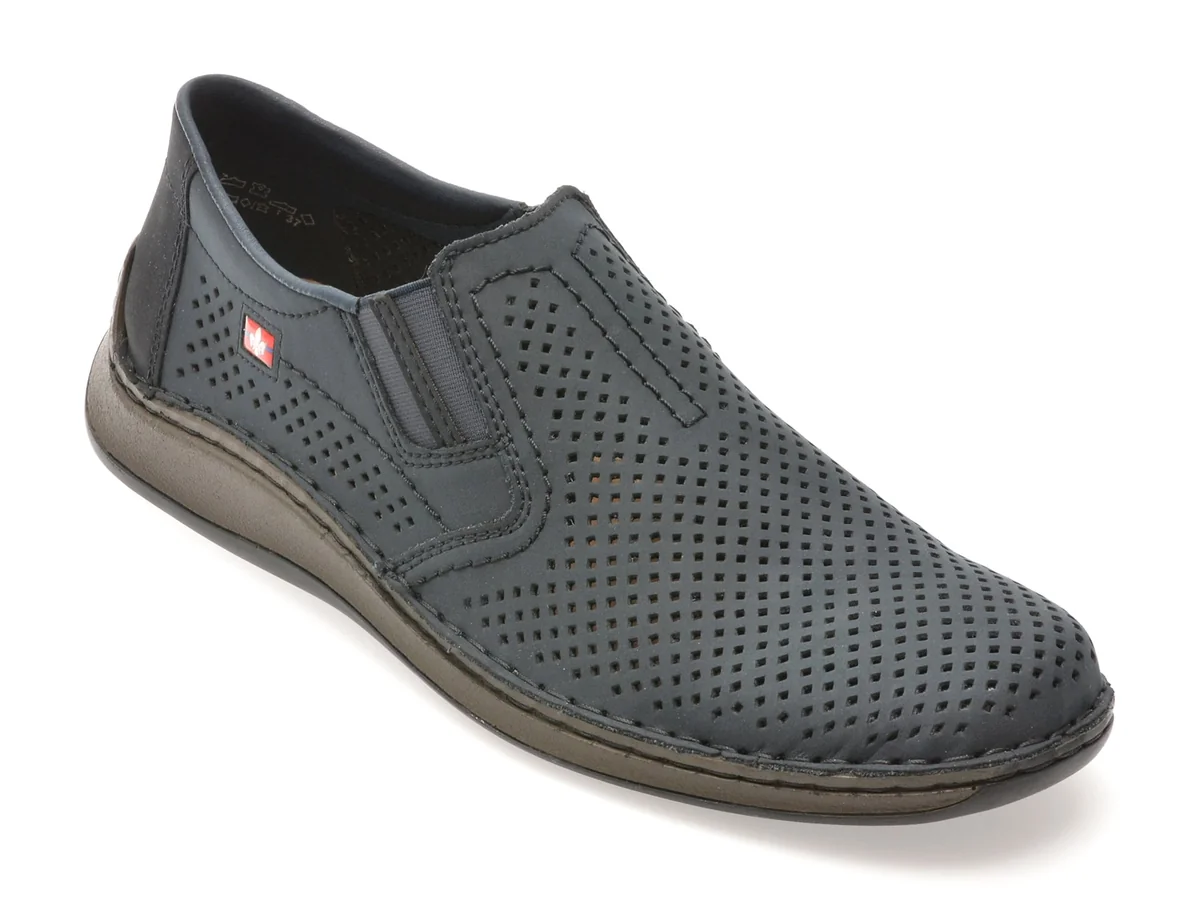 Pantofi Rieker Bleumarin 5297 Din Piele Naturala