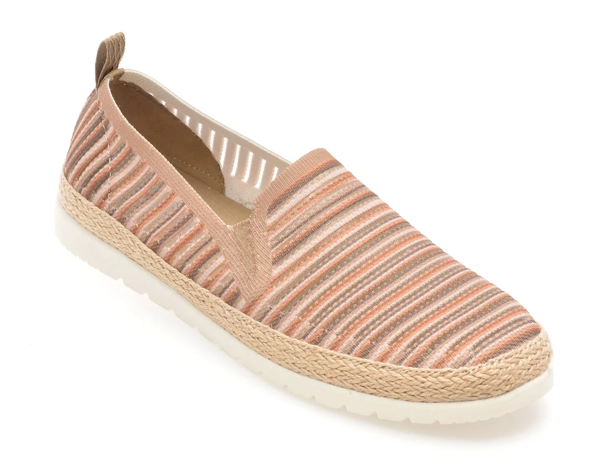 Pantofi Skechers Bej, Flexpadrrille 3.0, Din Material Textil