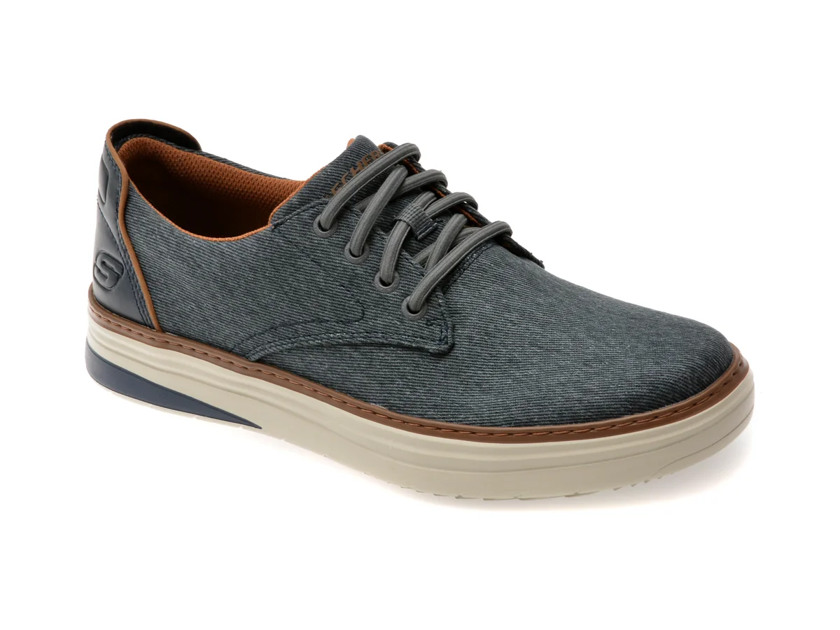 Pantofi Skechers Bleumarin HYland Din Material Textil